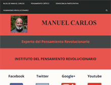 Tablet Screenshot of manuelcarlos.com